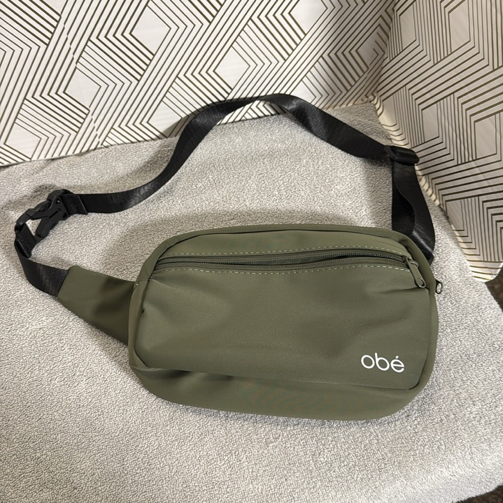 Obe waist pack Stylish olive Green‎ Crossbody Bag Fanny pack belt bag adjustable